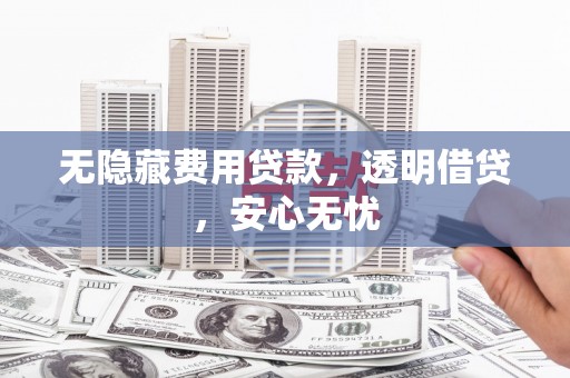 将军无隐藏费用贷款，透明借贷，安心无忧
