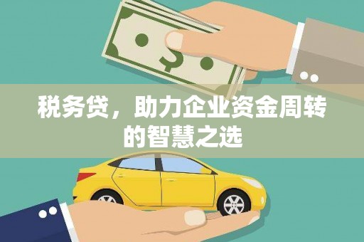 大社税务贷，助力企业资金周转的智慧之选