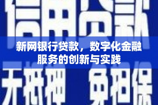 张北新网银行贷款，数字化金融服务的创新与实践