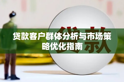 乳源贷款客户群体分析与市场策略优化指南