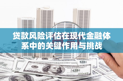 大朗贷款风险评估在现代金融体系中的关键作用与挑战