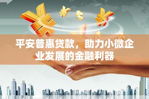 崆峒平安普惠贷款，助力小微企业发展的金融利器