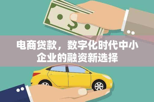 东胜电商贷款，数字化时代中小企业的融资新选择