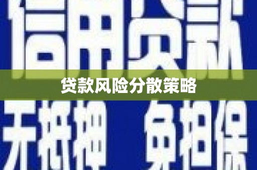 开江贷款风险分散策略