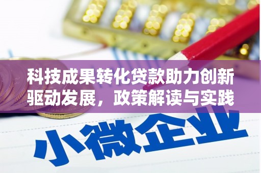 新北科技成果转化贷款助力创新驱动发展，政策解读与实践探索