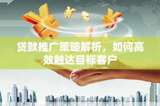 路环岛贷款推广策略解析，如何高效触达目标客户