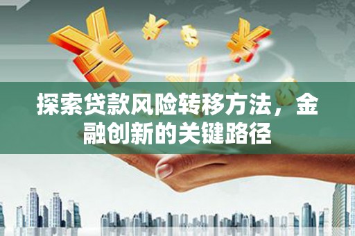 施甸探索贷款风险转移方法，金融创新的关键路径