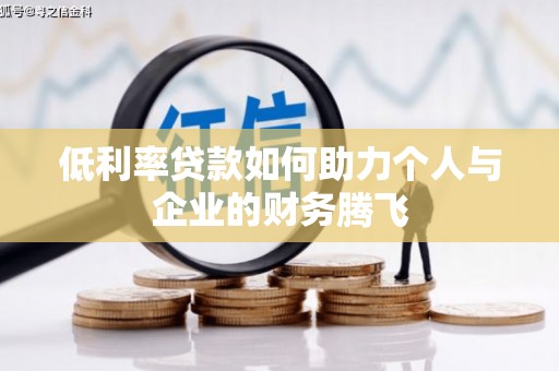 天祝低利率贷款如何助力个人与企业的财务腾飞