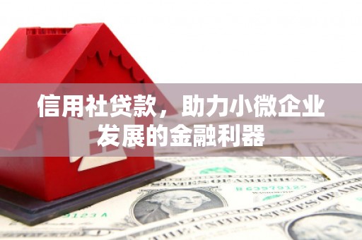 归仁信用社贷款，助力小微企业发展的金融利器