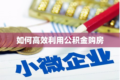 廉江如何高效利用公积金购房