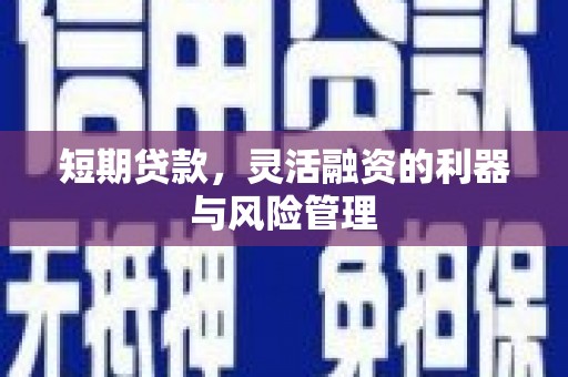 潭子短期贷款，灵活融资的利器与风险管理
